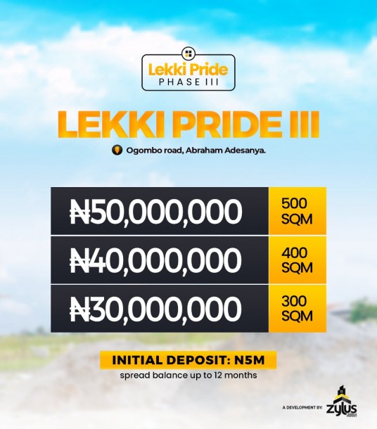Lekki Pride Phase III Estate. Abraham Adesanya Lagos-1